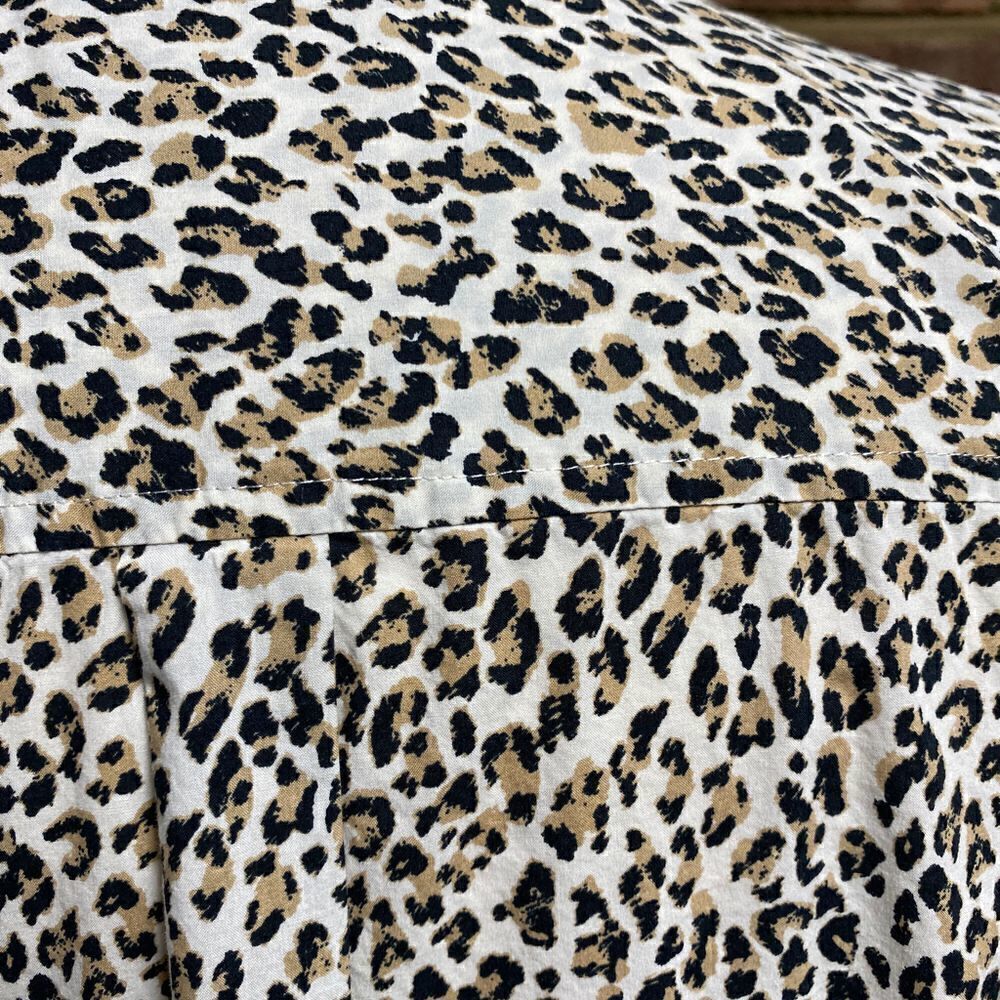 Talbots Cheetah Print Button Down Blouse - Picture 4 of 6